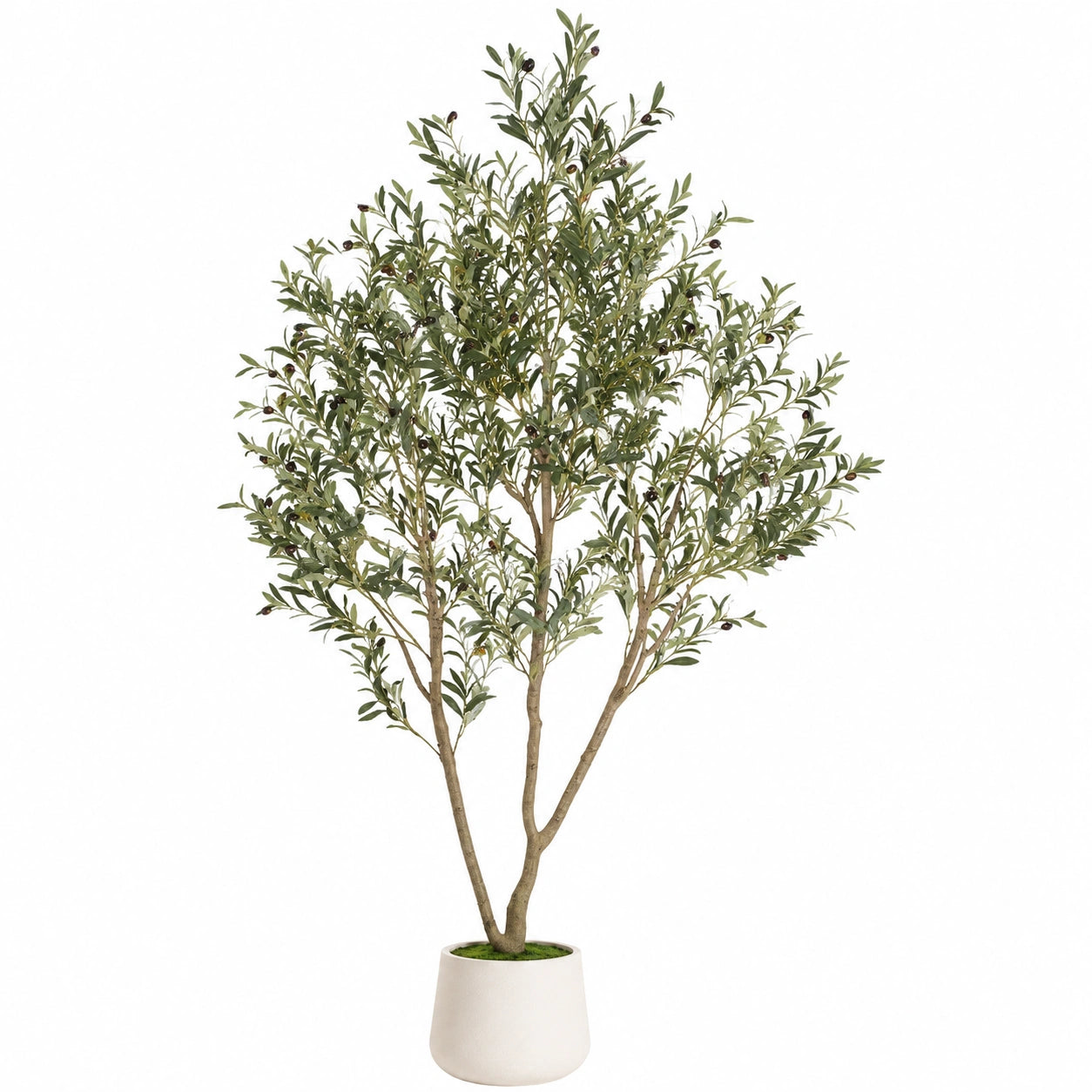Ulivo Artificiale Realistico con Fusto e Vaso 180cm