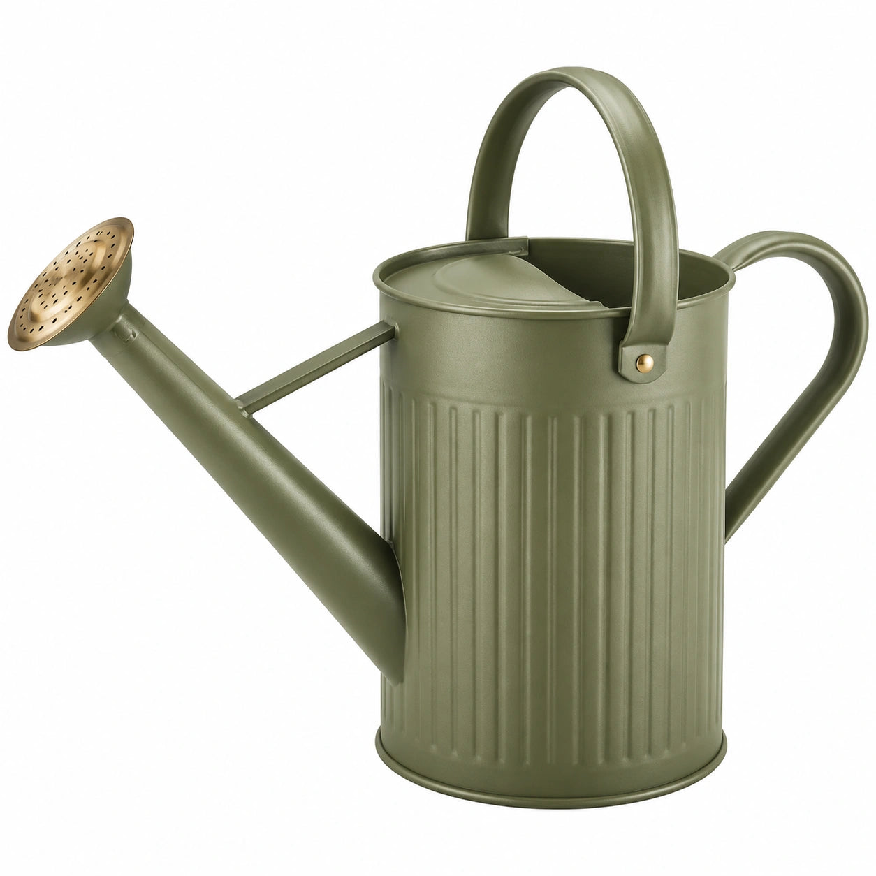 Annaffiatoio in Metallo 10 Litri Verde Oliva