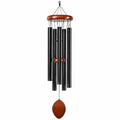 Campanelli a Vento Nero in Metallo e Legno per Decorazione Interna ed Esterna