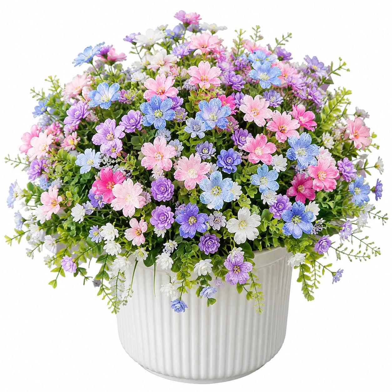 Vaso di Fiori Artificiali Multicolori per Interni