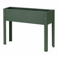 Fioriera rialzata verde per giardino esterno