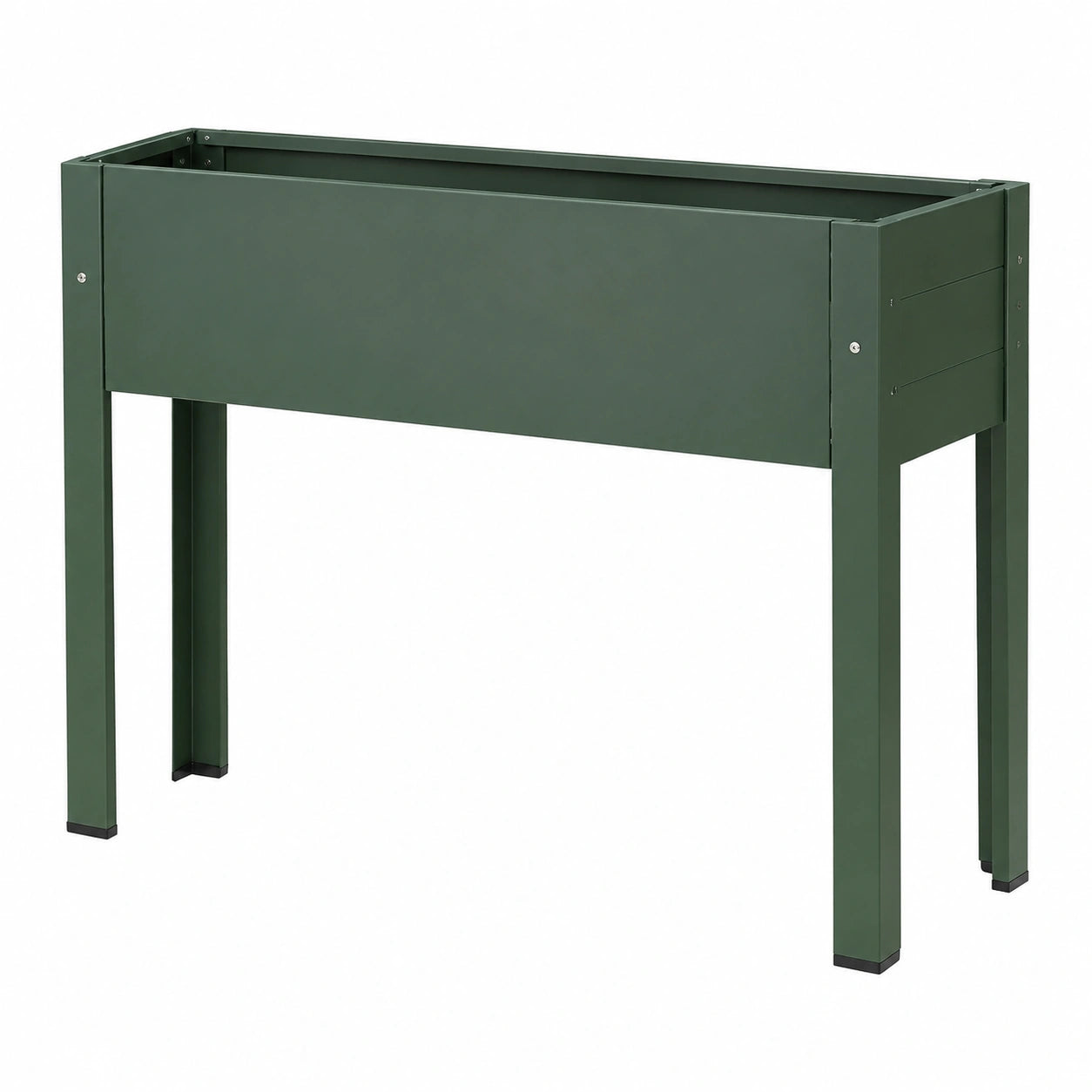 Fioriera rialzata verde per giardino esterno