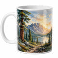 Tazza in Ceramica con Design Paesaggio Montano