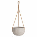Vaso da Appendere in Corda, Grigio, 20x15 cm