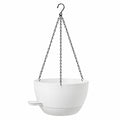 Vaso da Appendere Bianco con Catena da 25 cm