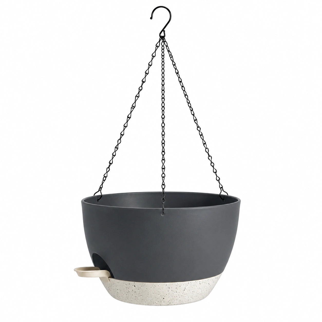 Vaso Pensile con Irrigazione Grigio Antracite